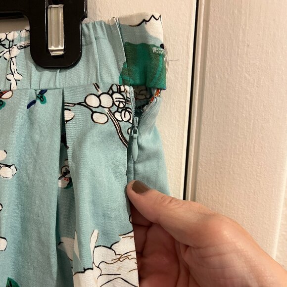 CLOSE OUT SALE: Urban Outfitters Light Teal pleated skirt - Medium - Picture 2 of 4